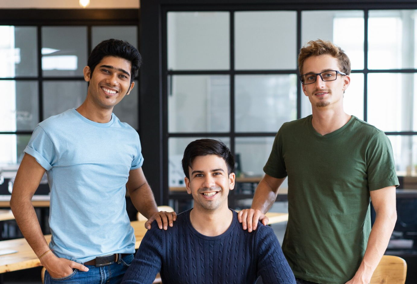 Three Members of Kansoki Posing for shoot