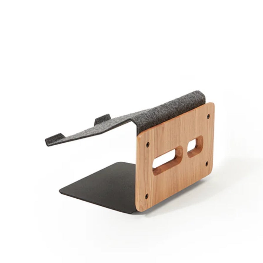 Brown tower laptop stand in Black