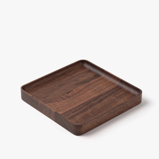 Wooden medium organizer tray on a white background, organizer tray, catchall trays,