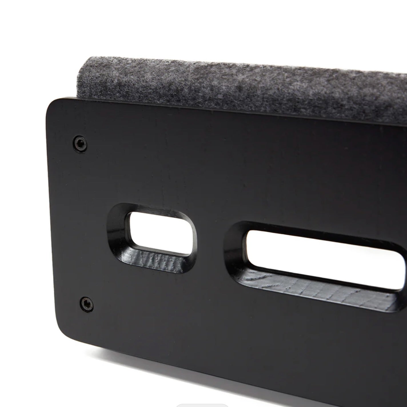 Tower Laptop stand's back in black finish