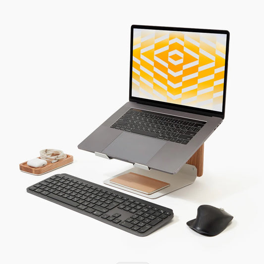 Tower laptop stand, ergonomic laptop stand